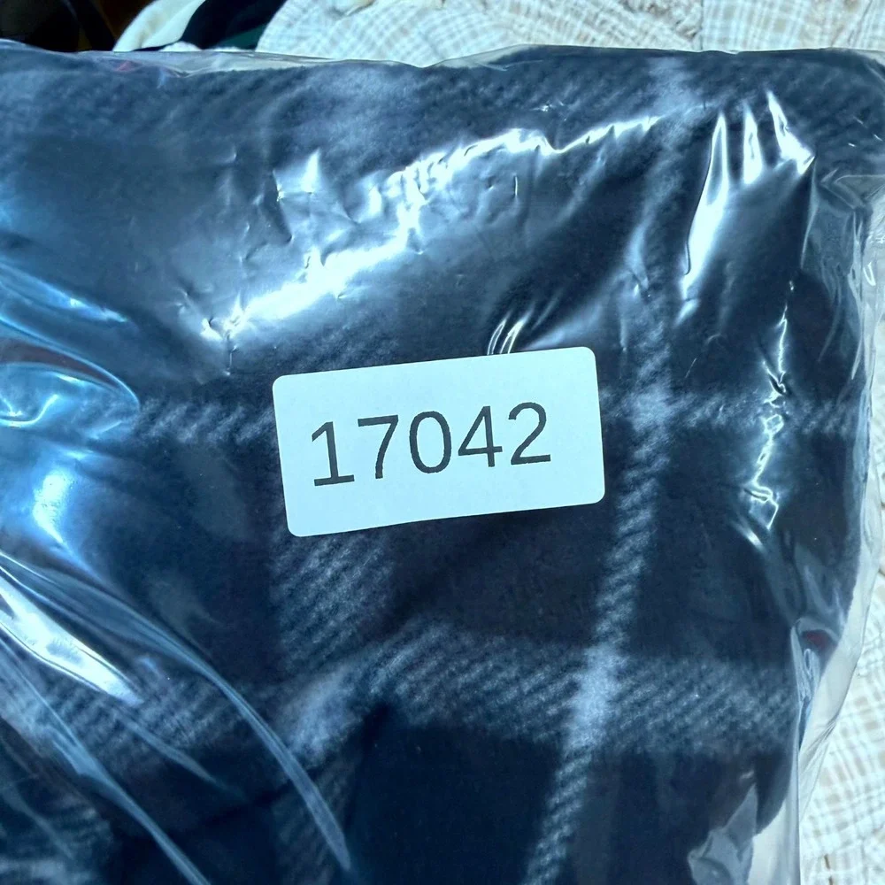 Freedom‎ Foundry Shirt Jacket Mens XL Black White Plaid Fleece Comfort Flannel